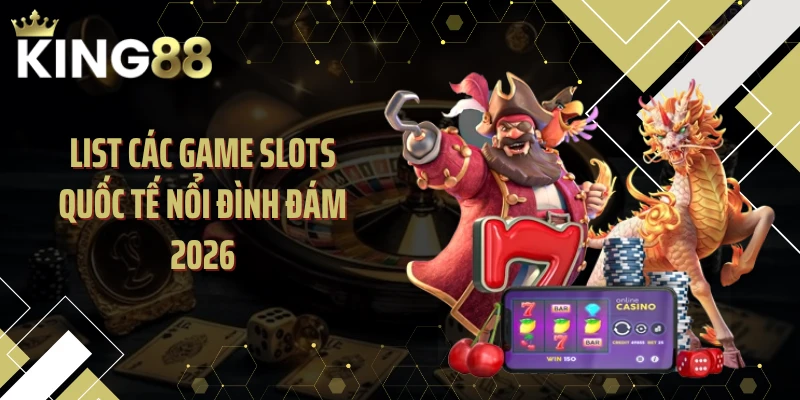 List các game slots quốc tế nổi đình đám 2026