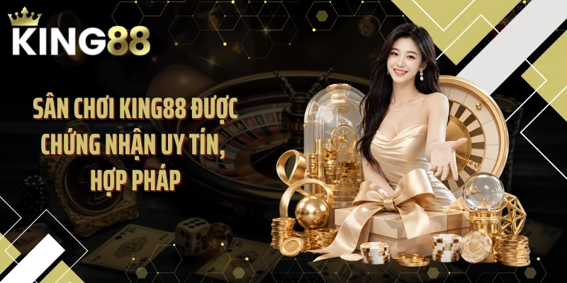 Sân chơi KING88 được chứng nhận uy tín, hợp pháp